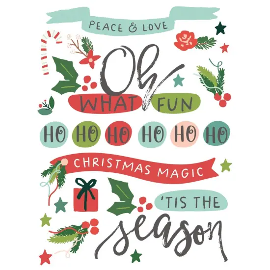 Santa's Village Rub-Ons-6"X8" {5}