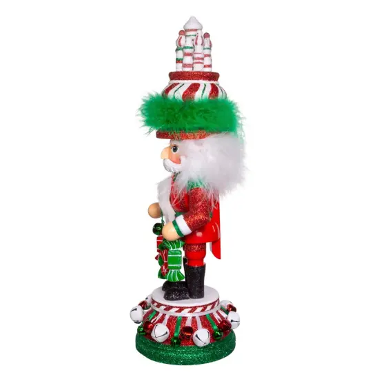 Kurt Adler 15-Inch Hollywood Nutcrackers&trade; Red, White and Green Candy Tower Hat Nutcracker {4}
