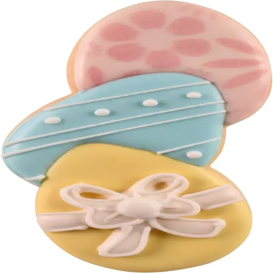 Stacked Eggs 3.75" Tinplated Cookie Cutter, Silver {5}