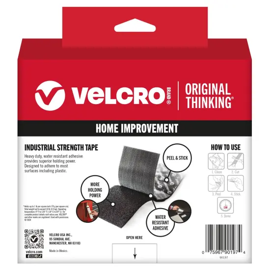 VELCRO(R) Brand Industrial Strength Tape 2"X15'-Black {2}