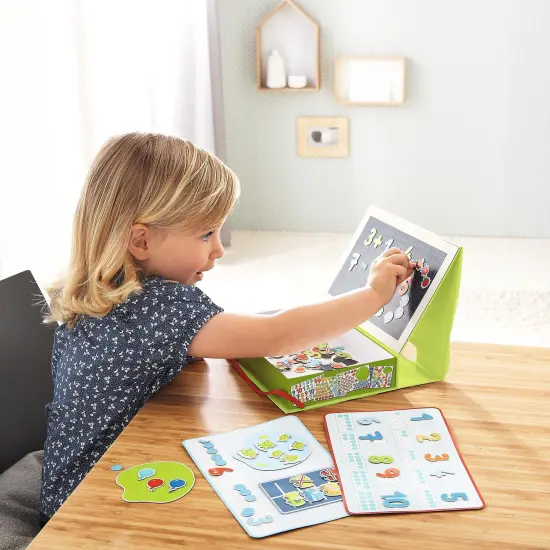 Magnetic Game Box 1 2 3 Numbers & You - 158 Magnetic Pieces in Travel Cardboard Carrying Case Multicolor {3}