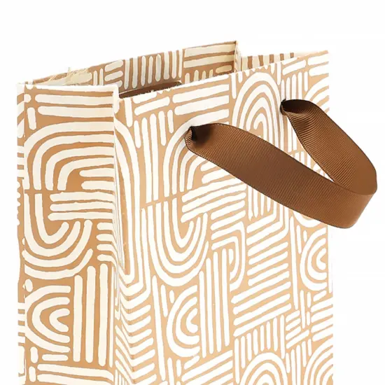 Small Gift Bag - Set of 5 - 8.5" X 6.5" Brown {4}