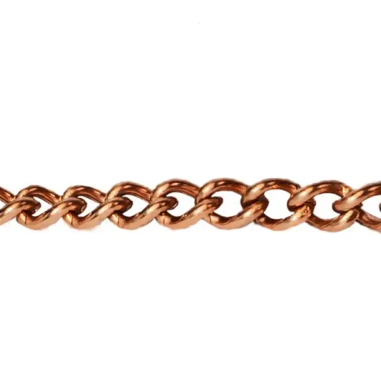 Decorative Chain - Solid Copper 4.3mm x 6.06mm - 10' per Unit {1}