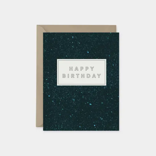 Speckled Happy Birthday Card II {6}