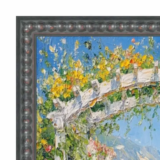 Slim Gotham Black Beaded Picture Frame 30x30 frame {3}