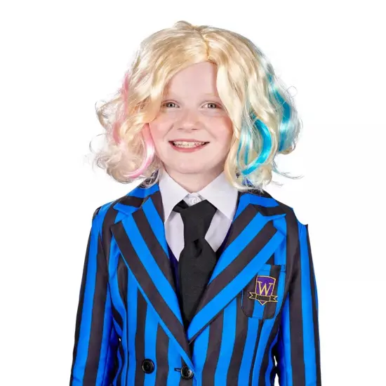 Gothic Girls Friend Blonde Child Costume Wig {1}
