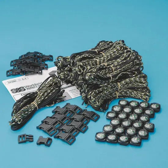 Compass Parachute Cord Bracelet Craft Kit (Pack of 24) {2}