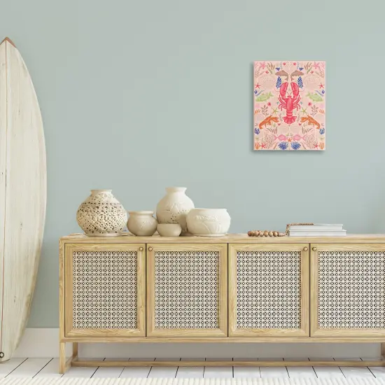Stupell Industries Symmetrical Sea Life Canvas Wall Art Design by Lisa Perry Whitebutton {2}