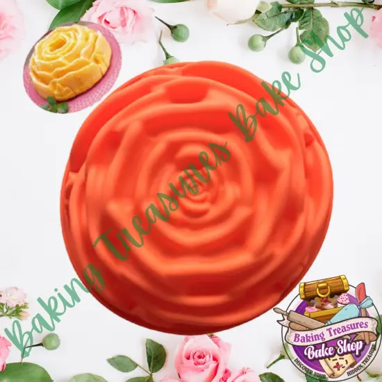 Large Rose Breakable Silicone Mold {2}