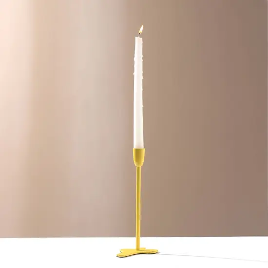 Fun Fusion Candle Holder Yellow {1}