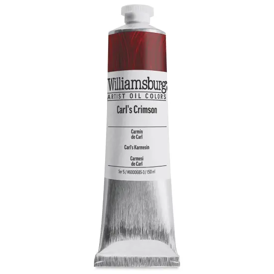 Williamsburg Handmade Oil Paint - Carl's Crimson, 150 ml tube {2}