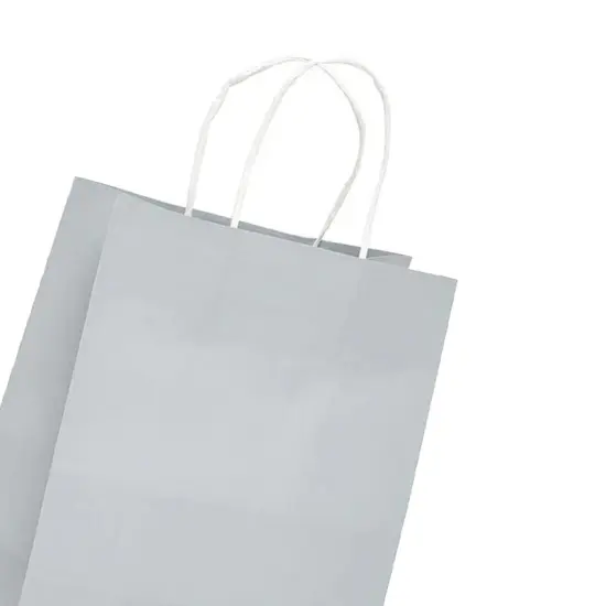 Functional Matte Shopping Bag with White Interior 10" x 5" x 13" {4}