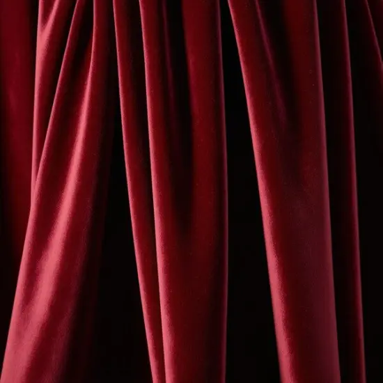 1 Yard Luxe Velvet Upholstery & Curtain Fabric for Home & Apparel 56" Wide Burgundy {1}