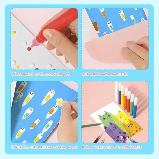 35Pcs DIY Rainbow Scratch Art Set {2}