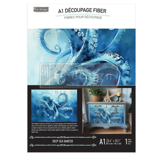 Prima Re-Design A1 Decoupage Fiber-Deep Sea Dancer {1}
