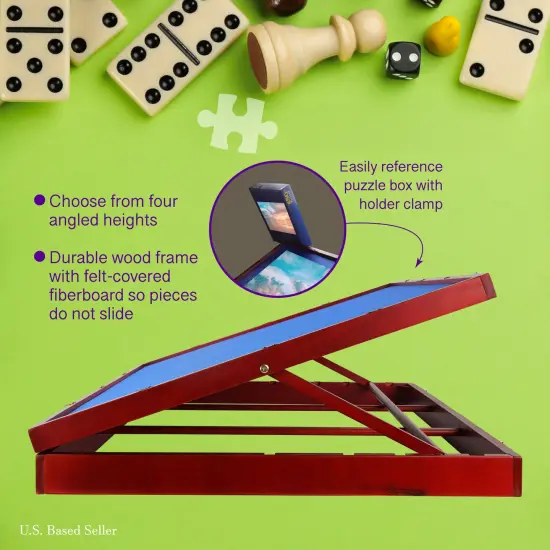 Jigitz 1500 Piece Jigsaw Puzzle Board Easel - 26x35in Portable Puzzle and Game Table Topper {5}