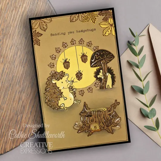 Creative Expressions Designs By Dora Clear Stamp Set 6"X8"-Hedgehugs {4}