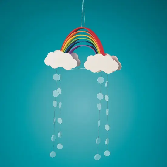 Foam Rainbow Mobiles Craft Kit (Pack of 48) {1}