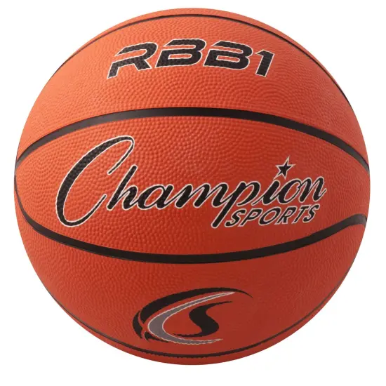 Rubber Basketball, Official Size 7, Orange {1}