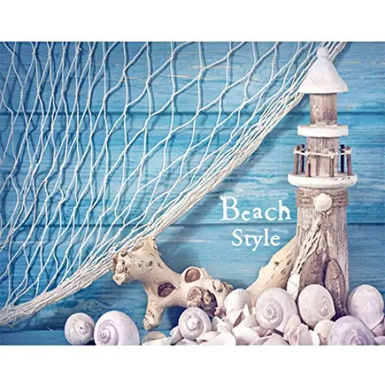 Natural Fishing Net Decor with Shells 79 Inch Beach Theme Decor for Party Home Bedroom Wall Hanging Fish Net Decorations {6}