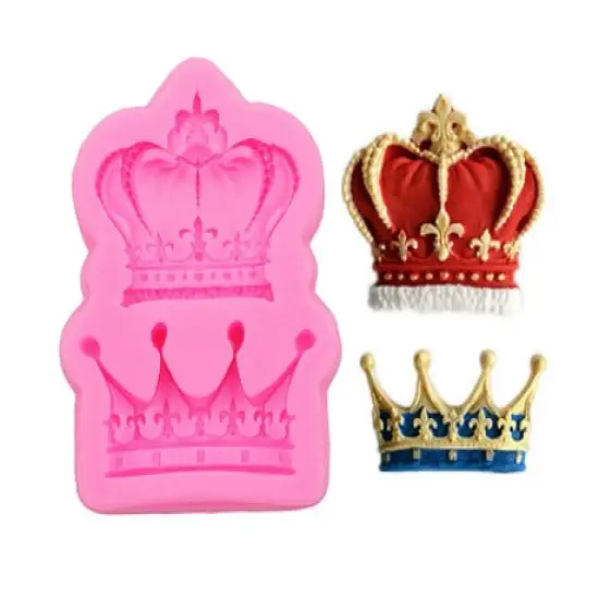 King and Queen Crown Silicone Mold {1}