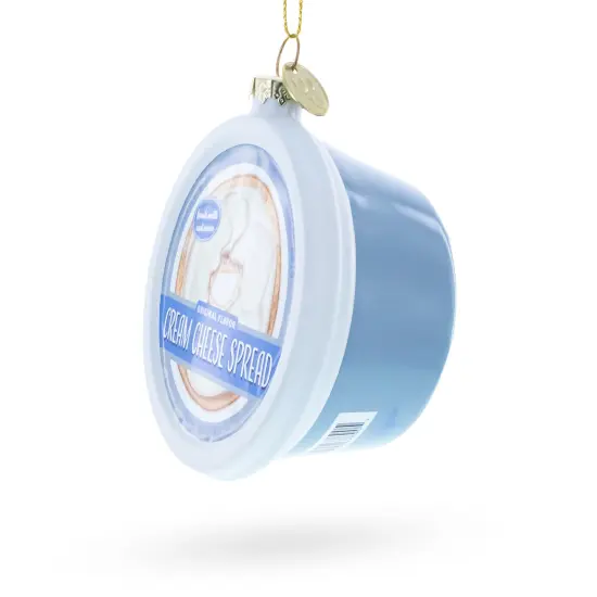 Cream Cheese Spread Glass Christmas Ornament {5}