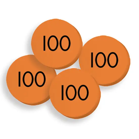 100 Hundreds Place Value Discs Set {1}