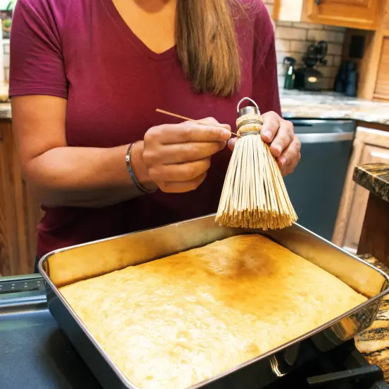 Unique Decorative and Functional Straw Broom Poke Cake Tester Baking Accessory {4}