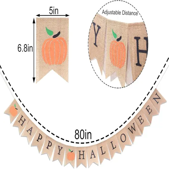 Vintage Rustic Halloween Banner {4}