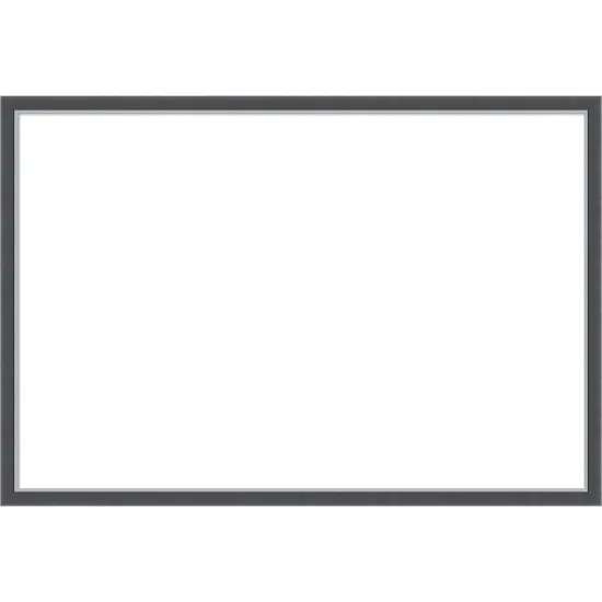 Eva Black Silver Thin Framed Dry Erase Magnetic Board {1}