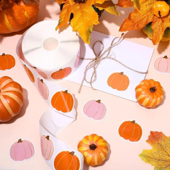 1000Pcs Fall Pumpkin Stickers {2}