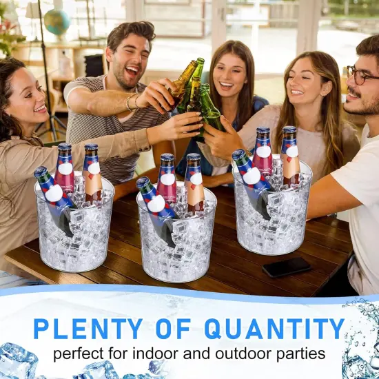 12 Pcs Plastic Ice Bucket - 6L Large {5}