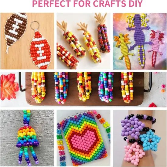 1200+pcs Pony Beads 9mm - Solid Colors {4}