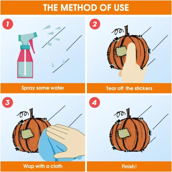 108 PCS Fall Window Cling Sticker {5}