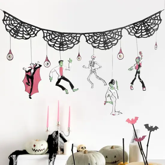 Spider Web Banner Halloween Party {1}