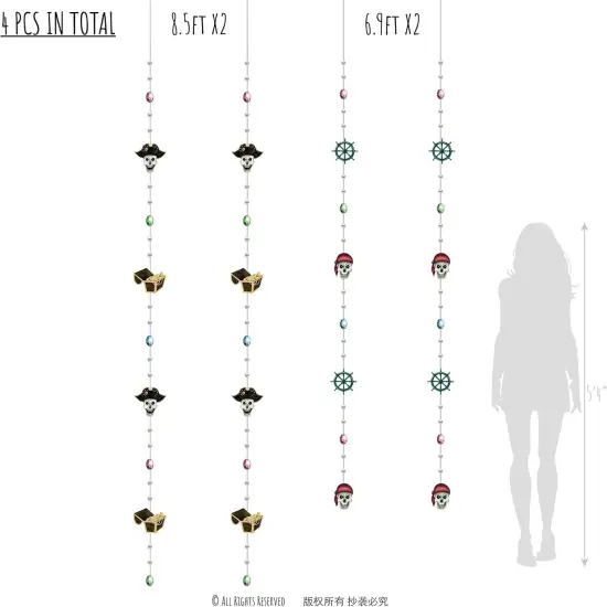 Pirate Garland Party Decorations for Halloween {2}