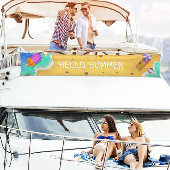 Summer Banner Decorations - 120"x 20" {4}