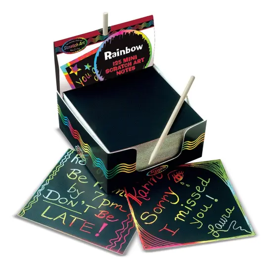 Scratch Art&reg; Box of Rainbow Mini Notes {1}