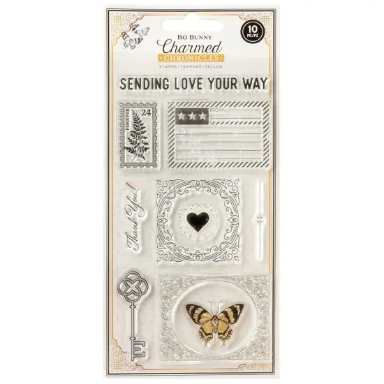 Bo Bunny Charmed Chronicles Acrylic Stamp Set-10/Pkg {1}