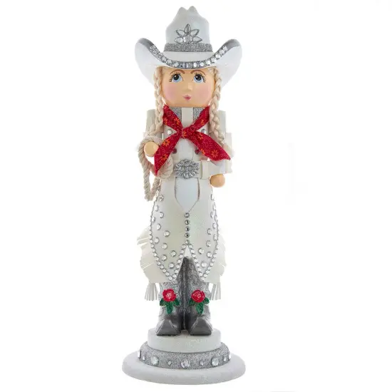 Kurt Adler 18-Inch Hollywood Rhinestone Cowgirl Nutcracker {1}