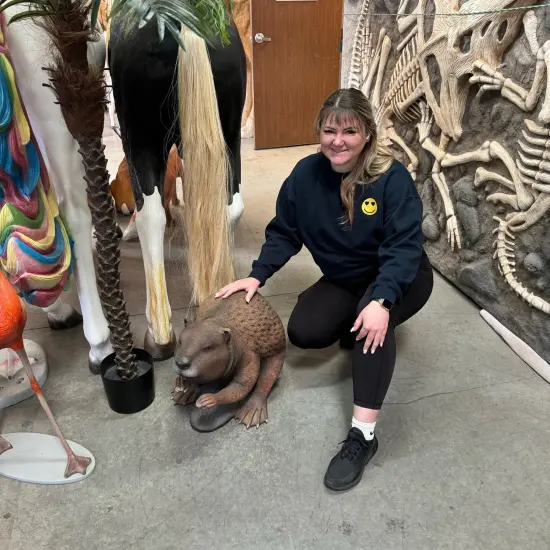 Beaver Life Size Statue {3}