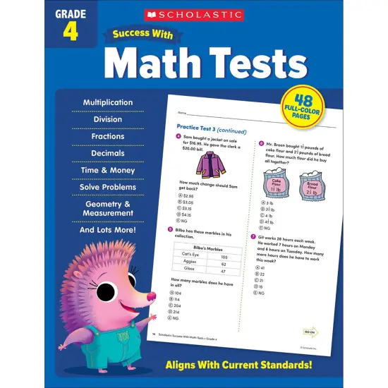 Success With Math Tests: Grade 4 {1}