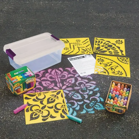 Sidewalk Chalk Zen Mandala Easy Pack {1}