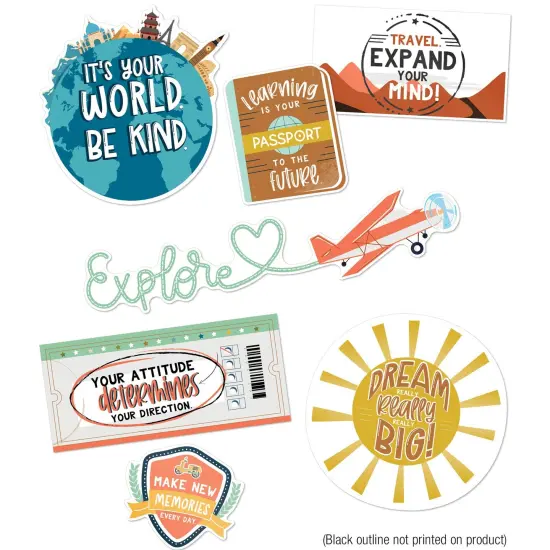 Let's Explore Motivational Mini Bulletin Board Set {1}