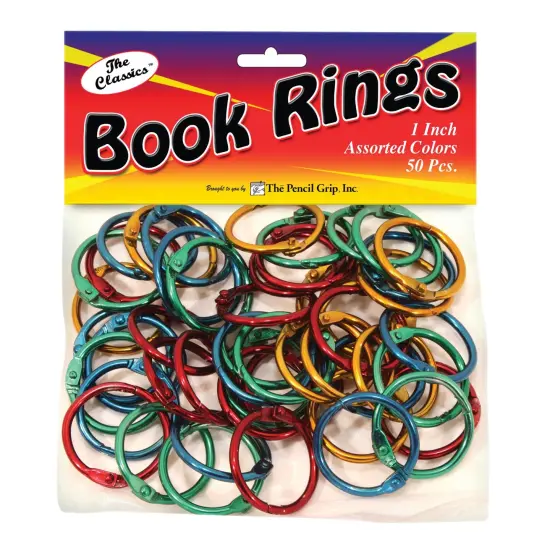 Book Rings, Assorted Colors, Pack of 50 {1}