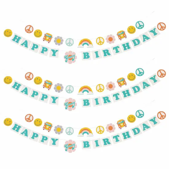 Groovy Party Happy Birthday Garland {5}