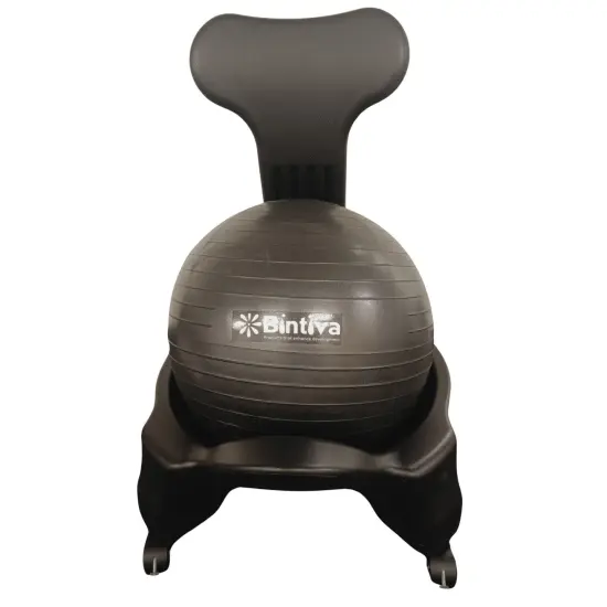 Stability Ball Chair, Adult, Black/Black {1}