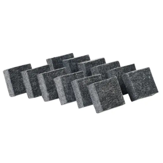 Multi-Purpose Felt Erasers, 2" x 2", Charcoal, Pack of 12 {1}