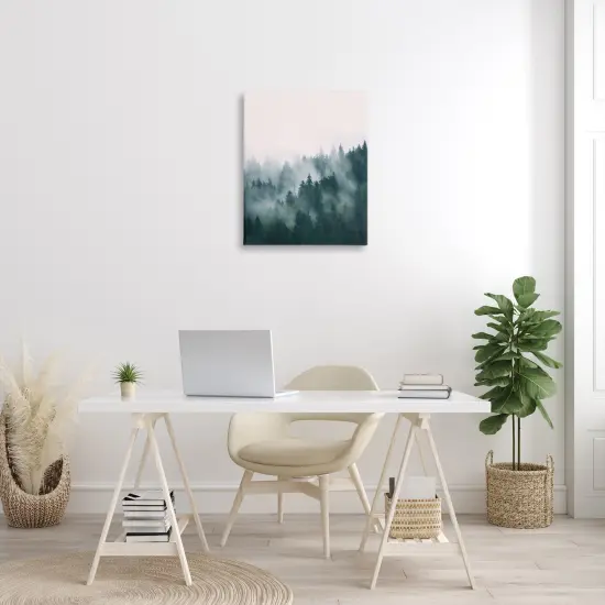 Stupell Industries Misty Forest Trees Canvas Wall Art {2}