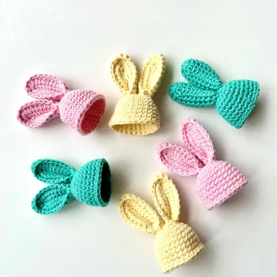 Hoooked Amigurumi DIY Kit W/Eco Barbante Yarn-Happy Easter Bunny Egg Warmers {2}
